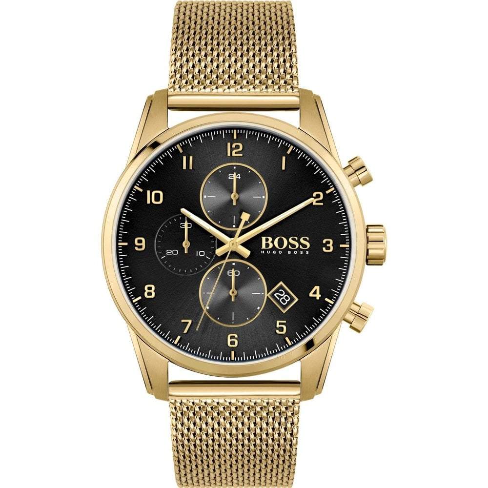 Hugo Boss Watch Chronograph Skymaster Gold - HB1513838